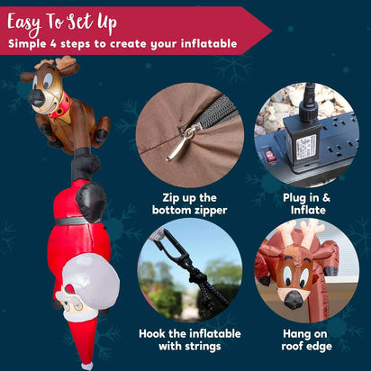 Joy Climb Santa’s Glow Inflatable™