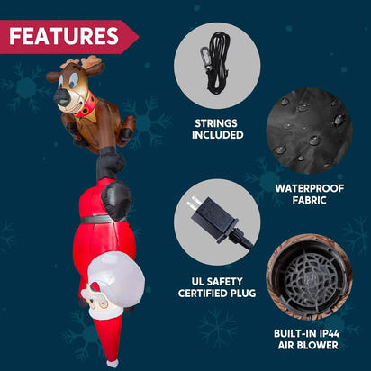 Joy Climb Santa’s Glow Inflatable™